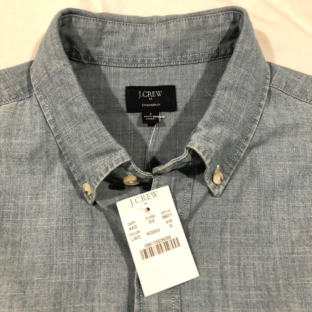 J.Crew Factory Chambray Button Down - Picture 5 of 9